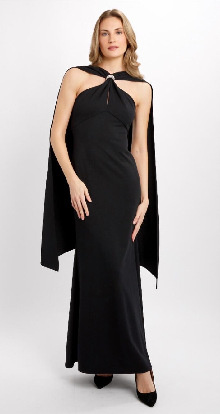 NEW JOSEPH RIBKOFF elegant sleeveless formal sheath dress in black